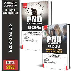 Kit Apostila PND 2025 - Filosofia + Revisão E Provas Anteriores