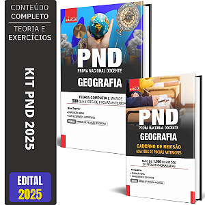 Kit Apostila PND 2025 - Geografia + Caderno De Revisão E Provas Anteriores