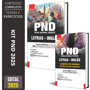 Kit Apostila PND 2025 - INGLÊS + Revisão E Provas Anteriores