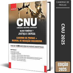 Apostila de Provas Concurso CNU 2025 - Bloco 7 + Redação