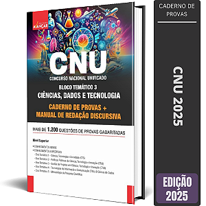 Apostila de Provas Concurso CNU 2025 - Bloco 3 + Redação