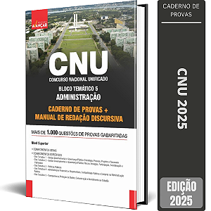 Apostila de Provas Concurso CNU 2025 - Bloco 5 + Redação