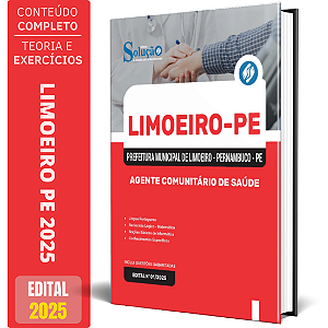 Apostila Prefeitura de Limoeiro PE 2025 - Agente Comunitário de Saúde
