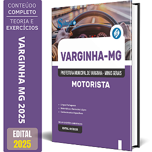 Apostila Prefeitura de Varginha MG 2025 - MOTORISTA
