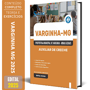 Apostila Prefeitura de Varginha MG 2025 - Auxiliar de Creche