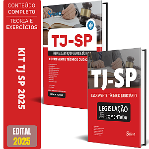 Kit Apsotila Concurso TJ SP 2025 - Escrevente + Legislação