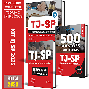 Kit Apsotila TJ SP 2025 - Escrevente + Legislação + Testes