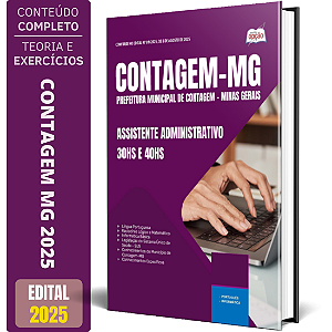 Apostila Contagem Mg 2025 - Assistente Administrativo