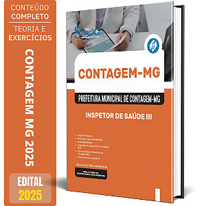 Apostila Prefeitura de Contagem MG 2025 - Inspetor de Saúde III