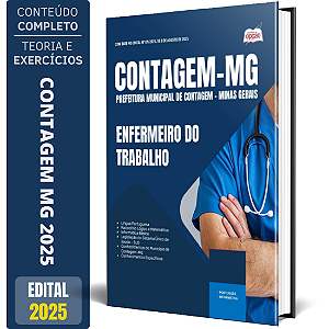 Apostila Prefeitura de Contagem MG 2025 - Enfermeiro do Trabalho