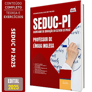 Apostila Concurso SEDUC PI 2025 - Professor de Língua Inglesa