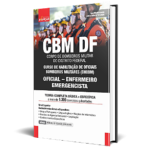 Apostila Completa CBM DF 2025 - Oficial Enfermeiro Emergencista