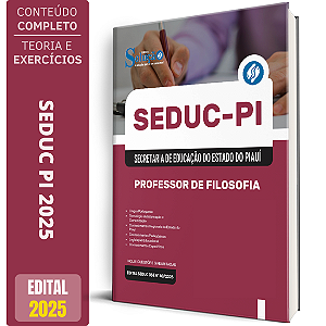 Apostila Concurso SEDUC PI 2025 - Professor de Filosofia