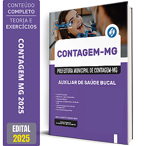 Apostila Prefeitura de Contagem MG 2025 - Auxiliar de Saúde Bucal