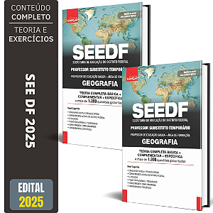 Apostila SEE DF 2025 - Professor Temporário - Geografia