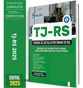 Apostila Solução Tj Rs 2025 - Técnico Do Poder Judiciário