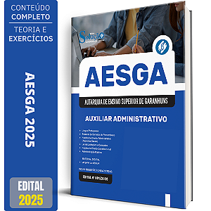 Apostila AESGA 2025 - Auxiliar Administrativo