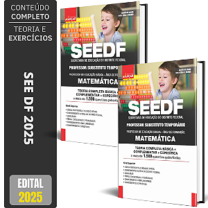 Apostila SEE DF 2025 - Professor Temporário - Matemática