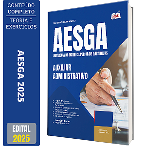 Apostila AESGA 2025 - Auxiliar Administrativo