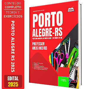 Apostila Prefeitura de Porto Alegre RS 2025 - Professor - Anos Iniciais