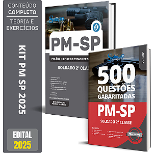 Kit Apostila Soldado Concurso Pm Sp 2025 + Caderno De Testes