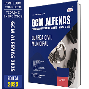 Apostila Prefeitura de Alfenas MG 2025 - Guarda Civil Municipal