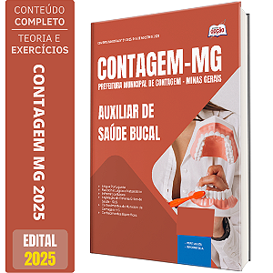 Apostila Concurso Contagem MG 2025 - Auxiliar de Saúde Bucal
