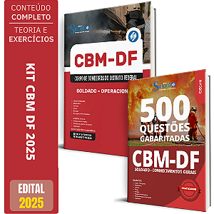 Kit Apostila Cbm Df 2025 - Soldado - Operacional + Testes