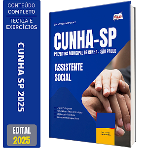 Apostila Prefeitura de Cunha SP 2025 - Assistente Social