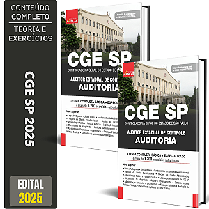 Apostila CGE SP 2025 - Auditor Estadual de Controle - AUDITORIA