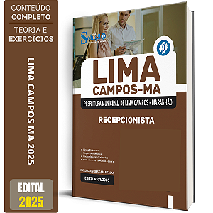 Apostila Prefeitura de Lima Campos MA 2025 - Recepcionista