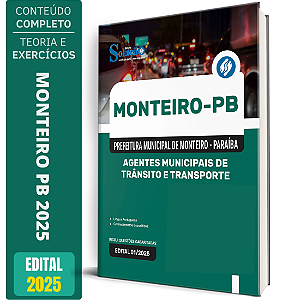 Apostila Prefeitura de Monteiro PB 2025 - Agentes Municipais de Trânsito e Transporte