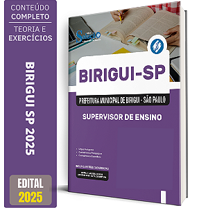 Apostila Prefeitura de Birigui SP 2025 - Supervisor de Ensino