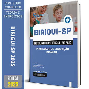 Apostila Prefeitura de Birigui SP 2025 - Professor de Educação Infantil