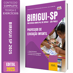 Apostila Prefeitura de Birigui SP 2025 - Professor de Educação Infantil