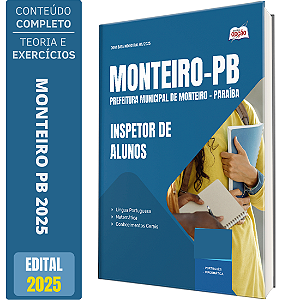 Apostila Concurso Monteiro Pb 2025 - Inspetor De Alunos