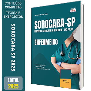 Apostila Prefeitura de Sorocaba SP 2025 - Enfermeiro