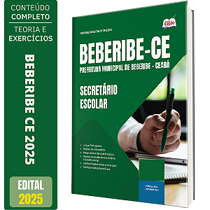 Apostila Prefeitura de Beberibe CE 2025 - Secretário Escolar