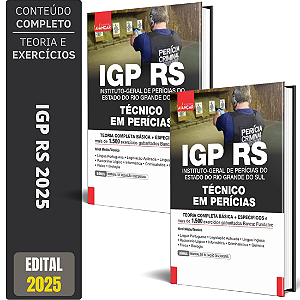Apostila Concurso IGP RS 2025 - Técnico Em Perícias