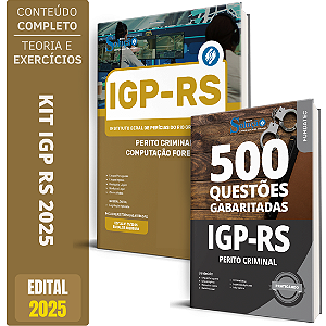 Kit Apostila IGP RS 2025 - Perito - Computação Forense + Testes