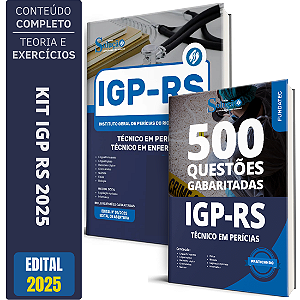 Kit Apostila IGP RS 2025 - Técnico Perícias - Enfermagem + Testes