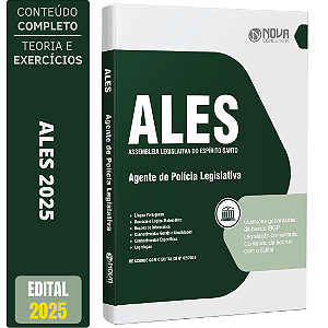 Apostila Ales 2025 - Agente De Polícia Legislativa