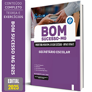 Apostila Prefeitura de Bom Sucesso MG 2025 - Secretário Escolar