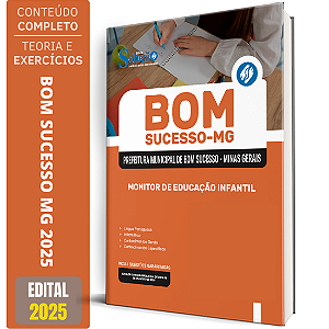 Apostila Prefeitura de Bom Sucesso MG 2025 - Monitor de Educação Infantil