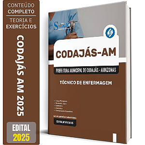 Apostila Prefeitura de Codajás AM 2025 - Técnico em Enfermagem