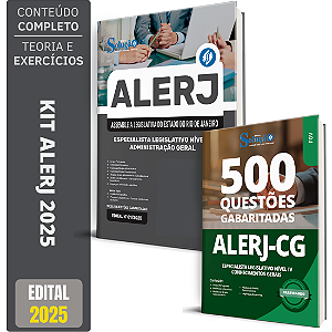Kit Apostila ALERJ 2025 - Administração Geral + Testes