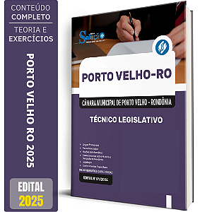 Apostila Câmara de Porto Velho RO 2025 - Técnico Legislativo