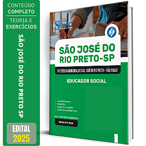 Apostila Prefeitura de São José do Rio Preto SP 2025 - Educador Social