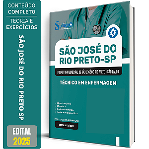 Apostila Prefeitura de São José do Rio Preto SP 2025 - Técnico em Enfermagem