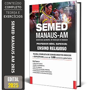 Apostila Semed Manaus Am 2025 - Professor Ensino Religioso